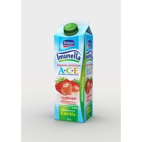Jogurts ar zemenēm, Imunella, 0.8%, 1kg
