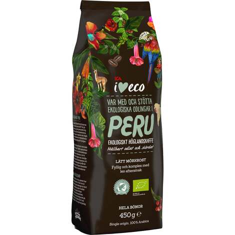 Kafijas pupiņas I Love Eco Peru, 450g