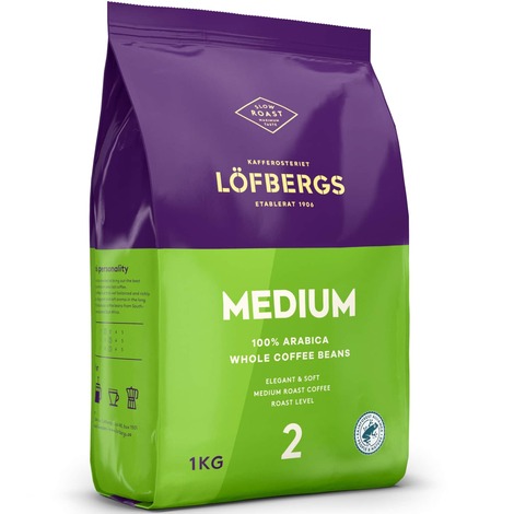 Kafijas pupiņas Lofbergs Medium Roast, 1kg