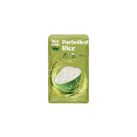 Tvaicēti rīsi WELL DONE, 800g