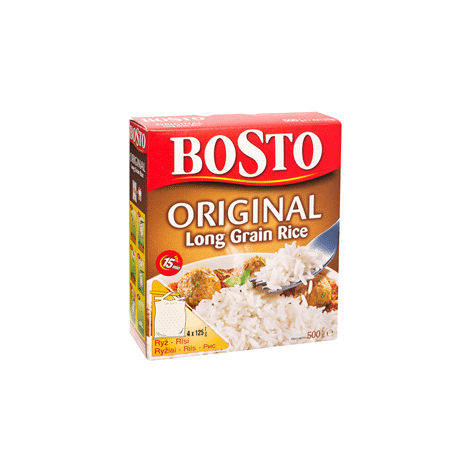 Rīsi BOSTO gargraudu 4x125g, 500g