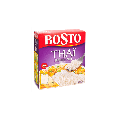 Rīsi BOSTO Tai Jasmin 4x125g, 500g