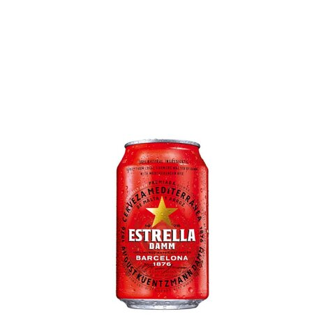 Alus Estrella Barcelona Damm skārdenē, 4.6%, 0.33l