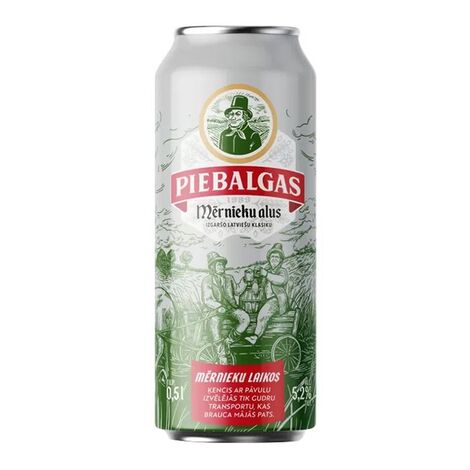 Alus Piebalgas Mērnieku skārd., 5.2%, 0.5l