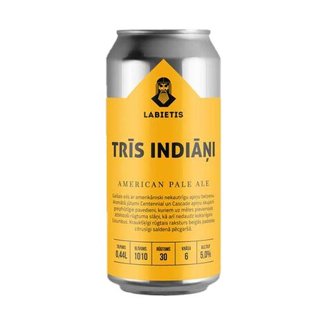 Alus Labietis Trīs indiāņi skārdenē, 5%, 0.44l