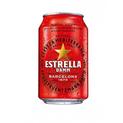 Alus Estrella Barcelona Damm skārdenē, 4.6%, 0.5l