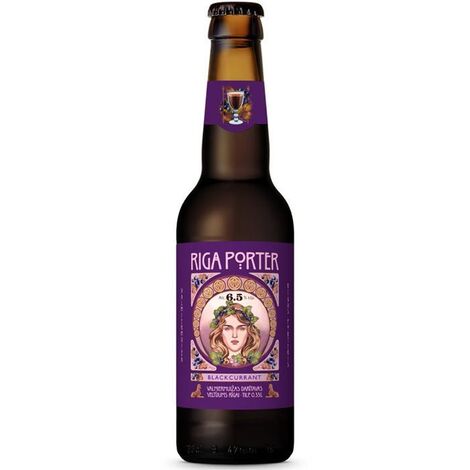 Alus Valmiermuižas Porteris ar upenēm, 6.5%, 0.33l