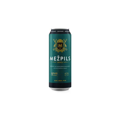 Alus MEŽPILS Senču skārdenē, 4,5%, 0.568l