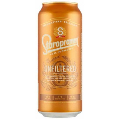 Alus Staropramen nefiltrēts, 5%, 0.5l