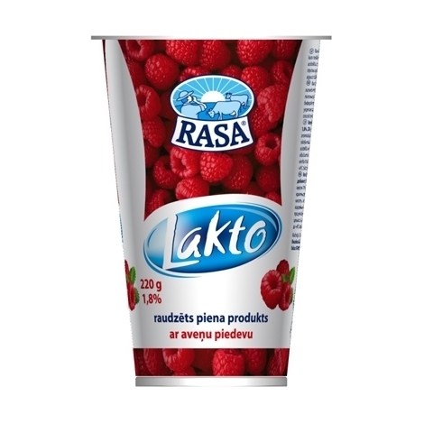 Acidified product with raspberries Lakto, Rasa, 220g