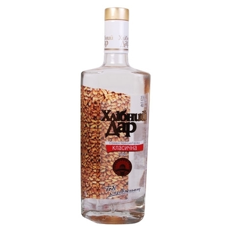 Vodka Hlibnij Dar Klasichna 40%, 0.7l
