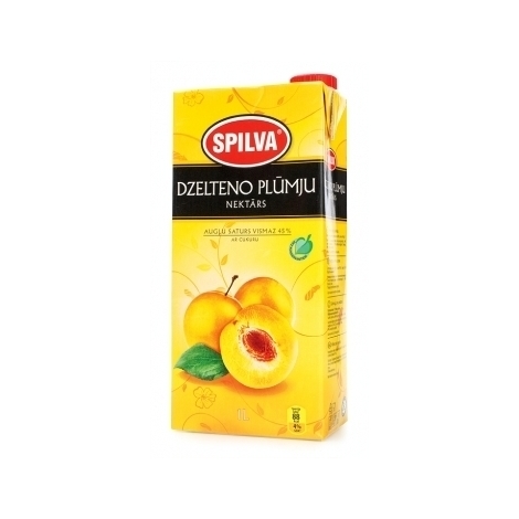 Yellow plum nectar Spilva 45%, 1l
