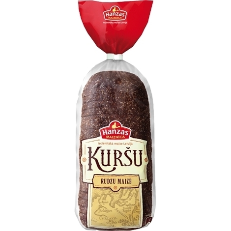 Rye bread Kursu, Hanzas maiznica, 800g