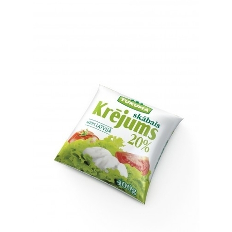 Skābais krējums Tukuma piens, 20%, 400g