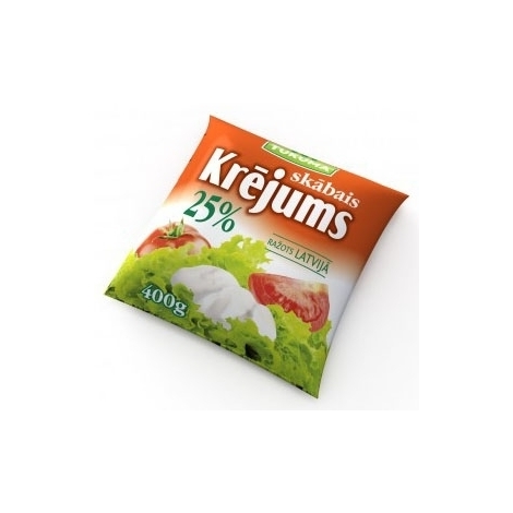 Skābais krējums, Tukuma piens, 25%, 400g