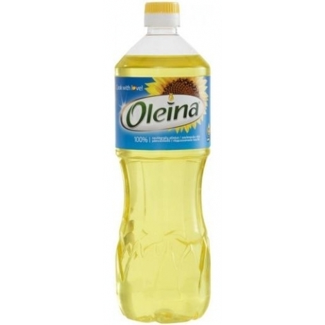 Rafinēta saulespuķu eļļa Oleina, 1l