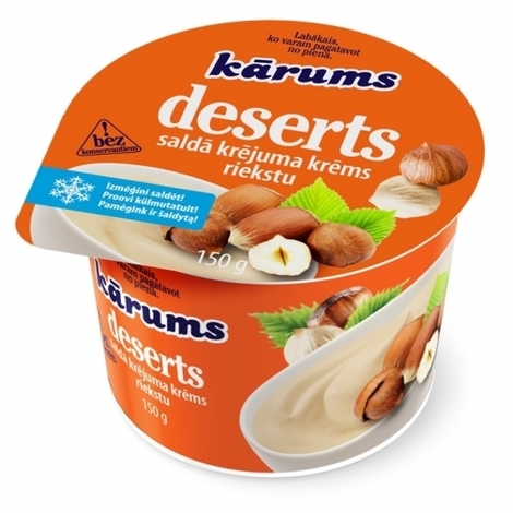 Sweet cream with nuts, Kārums, 150g