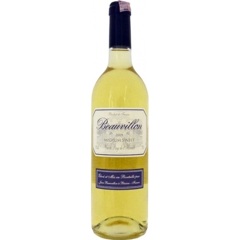 Baltvīns Beauvillon medium sweet, 11%, 0.75l